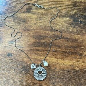 Silver Love Pendant Necklace